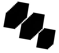 Falken Lot de 25 chemises à rabats recyclées DIN A4, couleur intense noir. Fabriqué en Allemagne. Classeurs scolaires.