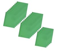 Falken Lot de 25 chemises à rabats recyclées DIN A4, couleur intense vert foncé. Fabriqué en Allemagne. Classeurs scolaires.