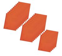 Falken Lot de 25 chemises à rabats recyclées DIN A4, couleur orange intense. Fabriqué en Allemagne. Classeurs scolaires.