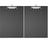 Falken Porte-documents écologique. Fabriqué en Allemagne. Avec âme en carton solide et revêtement extérieur en papier coloré pour format DIN A4, noir (Lot de 2)