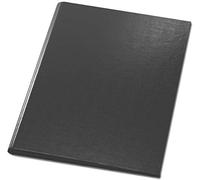 Falken Porte-documents haut de gamme. Fabriqué en Allemagne. Extérieur et intérieur en plastique pour format A4, avec pochette sur la couverture avant et porte-stylo noir.