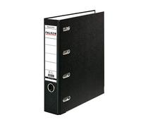 Falken PP double classeur en plastique. Fabriqué en Allemagne. Largeur 7 cm, noir, pour 2x DIN A5 paysage, avec fenêtre interchangeable.