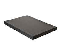 Falken - Réf. 22001672000F - PureBox - 1 boîte de rangement avec couvercle - emballage cadeau - sans plastique - Format A2 - hauteur 40 mm - poignée découpée - entourée d'un ruban - Couleur noire