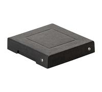 Falken - Réf. 22001728000F - PureBox - 1 boîte de rangement avec couvercle - emballage cadeau - sans plastique - Format A6 - hauteur 25 mm - poignée découpée - entourée d'un ruban - Couleur noire