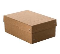 Falken - Ref. 22001816000F - PureBox Nature - 1 boîte de rangement avec couvercle - emballage cadeau - sans plastique - format A5 - hauteur 100 mm - poignée découpée - entourée d'un ruban