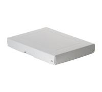Falken - Réf. 22002176000F - PureBox PRO - 1 boîte de rangement avec couvercle - emballage cadeau - sans plastique - Format A4 - hauteur 40 mm - poignée découpée - entourée d'un ruban - Blanc