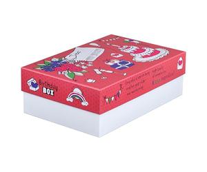 Falken - Ref. 22002288000F - Story box Birthday - 1 boîte cadeau avec couvercle - Boîte pensée pour chaque événement marquant - Long 36cm x largeur 24 cm x Hauteur 12 cm - La Birthdays Box