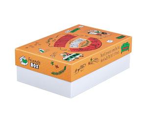 Falken - Ref. 22002296000F - Story box Friends - 1 boîte cadeau avec couvercle - Boîte pensée pour chaque événement marquant - Long 36cm x largeur 24 cm x Hauteur 12 cm - Box amis
