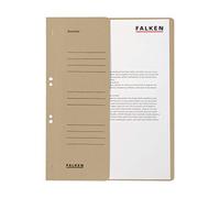 Falken - Réf. 80000508001F - Carton de 50 chemises à oeillet A4 1/2 VD KH - Gris