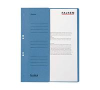 Falken - Réf. 80000524001F - Carton de 50 chemises à oeillet A4 1/2 VD BH - Bleu