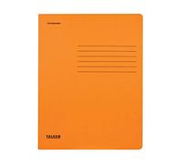 Falken - Réf. 80001472001F - Carton de 25 chemises à rabats carte recyclée A4 - Orange