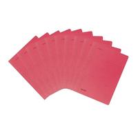 Falken - Réf. 80003775002F - Carton de 100 chemises en carte à lamelle A4 - Rouge