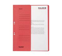 Falken - Réf. 80003817001F - Carton de 50 chemises à oeillet A4 1/2 VD KH - Rouge