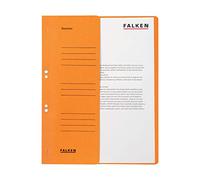 Falken - Réf. 80003874001F - Carton de 50 chemises à oeillet A4 1/2 VD BH - Orange