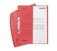 Falken - Réf. 80004005001F - Carton de 50 chemises à crochet A4 1/2 VD KH - Rouge