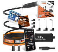 FALKENREIN Smart Inspect Kit caméra endoscopique, avec lumière et accessoires pratiques, compatible avec iOS et Android, caméra endoscopique de qualité supérieure pour des inspections sans effort du