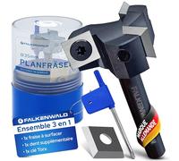 Falkenwald® Fraise à surfacer coupe Ø 35mm/tige Ø 8mm - Fraise defonceuse 8mm pour bois - Outillage bois professionnel