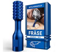 FALKENWALD® Fraise Cylindrique Grossière 20 mm pour Meuleuse d'Angle, Disque de Fraisage Bois, Râpe Cylindrique