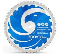 FALKENWALD® Lame de scie circulaire 700 x 30 mm spécialement conçue pour bois de construction et bois avec clous, compatible avec les scies Bosch, Makita et Einhell, Lame de scie circulaire de table