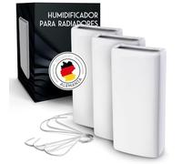 FALKENWERK Lot de 3 humidificateurs de radiateur en céramique - Universel avec crochet flexible - Durable - Convient à tous les appareils de chauffage - Blanc