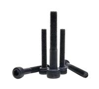FALKIN 10/50 pièces M1.4 M1.6 M2 M2.5 M3 M3.5 M4 M5 Mini attaches à tête hexagonale en acier noir(16mm,10pcs M3.5)