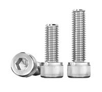 FALKIN DIN912 Hex Socket Knurled Cap Head Bolts SUS304 A2 Stainless Steel Hex Key Screws 5/16"-5/8" UNC UNF(1-1I4,5I16-24 UNF(3Pcs))