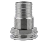 FALKIN Raccord de vanne de vidange à Travers la Coque en Acier Inoxydable 316, Kit de Bouchon de vidange de Sortie d'eau de Bateau de 1/2 3/4 1 Pouce(Half Type C)