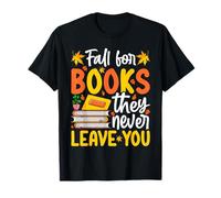 Fall Autumn Reading Coffee Cozy Book Lover Vibes T-Shirt