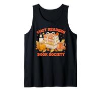 Fall Bibliophile Cozy Readers Book Society T-Shirt Débardeur