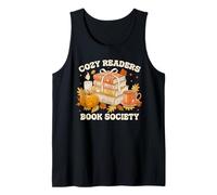 Fall Bibliophile Cozy Readers Book Society T-Shirt Débardeur