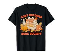 Fall Bibliophile Cozy Readers Book Society T-Shirt T-Shirt