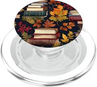 Fall Book Theme Fall Bookish Autumn Books Fall Reading Lover PopSockets PopGrip pour MagSafe