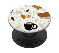 Fall Books and Coffee Book Lover Reading Bookish Book Themed PopSockets PopGrip Adhésif