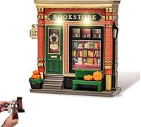 Fall Bookstore Projector,Bookstore WallFlower Projector Nightlight,Mini 3D Bookstore Night Light Decorative,Aroma Diffuser,for Book Lovers