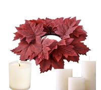 Fall Candle Rings, Decorative Artificial Maple Hangable