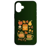 Fall Comforts Cozy Cottage Core Tea and Fall Hygge Design Coque pour iPhone 16 Plus