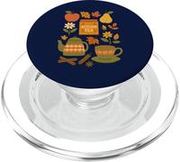 Fall Comforts Cozy Cottage Core Tea and Fall Hygge Design PopSockets PopGrip pour MagSafe