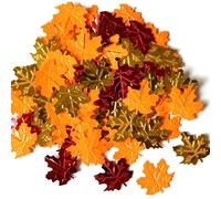 Fall Confetti for Tables, 15g Maple Leaf Foil Scatter for Events