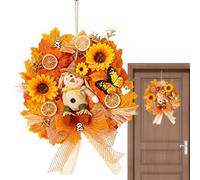 Fall Decor Door Wreath | Rustic Thanksgiving Decorative Accent Hangable