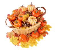 Fall Decoration Pumpkin - Artificial Decoration, Automne Holiday Ornament, Seasonal Harvest Display, Rustic Table Centerpiece, Decorative Party Prop | Indoor Outdoor Thanksgiving Halloween Porch