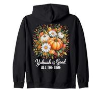 Fall Florals Pumkins Yahuah est Bon Tout Le Temps Sweat à Capuche