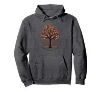 Fall for Jesus: Faith Like Falling Leaves Citation chrétienne Sweat à Capuche, Unisexe pour Adultes, Chiné Foncé, XXL