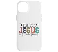 Fall for Jesus He Never Leaves - Autumn - Christian Coque pour iPhone 14 Plus