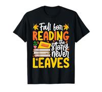 Fall for Reading The Story Never Leaves T-Shirt