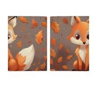 Fall Fox Étui de passeport en cuir fait à la main avec fente pour cartes et billets, accès facile - Pour homme et femme - 20,3 x 13,8 cm, Style :, 20.3x13.8cm