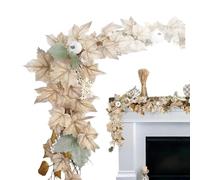 Fall Garland, Autumn Leaves Decor for Home, Easy Installation with Rustic Design,Holiday Decoration for Porch, Bookshelf, Patio, Yard, Kitchen, Office, Window and Gate, 5.6ft