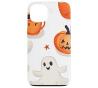 Fall Ghost Pumpkin with Coffee Mugs Halloween Ghosts Coffee Coque pour iPhone 13