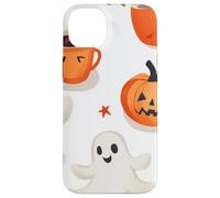 Fall Ghost Pumpkin with Coffee Mugs Halloween Ghosts Coffee Coque pour iPhone 14 Plus