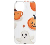 Fall Ghost Pumpkin with Coffee Mugs Halloween Ghosts Coffee Coque pour iPhone 15 Plus