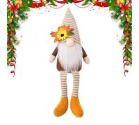 Fall Gnome Decoration - Autumn Plush Ornament For Halloween And Holiday With Flexible Hat | Fabric With Soft Stuffed Cotton, Seasonal Handmade Home Decor For Thanksgiving Christmas Kitchen Table